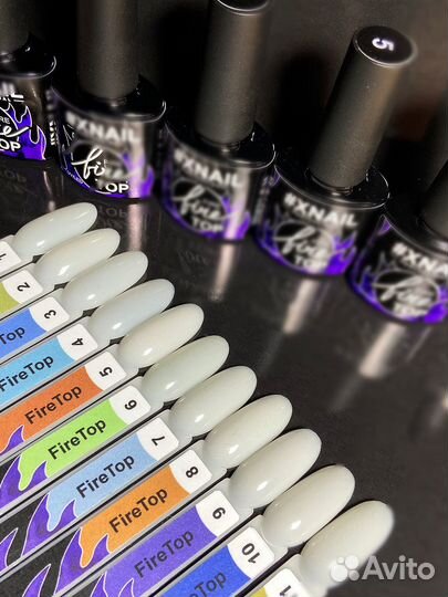 Xnail fire TOP (люминисцентный топ), 10 мл