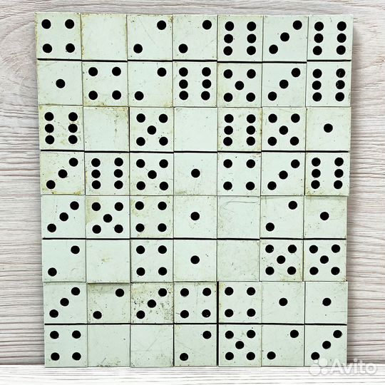 Домино двухцветное игра настольная СССР
