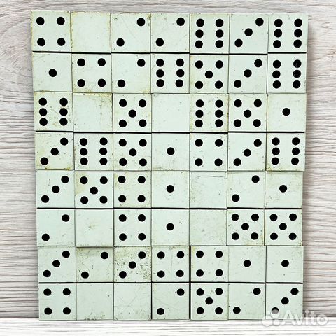 Домино двухцветное игра настольная СССР