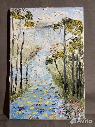 Картина маслом на холсте пейзаж