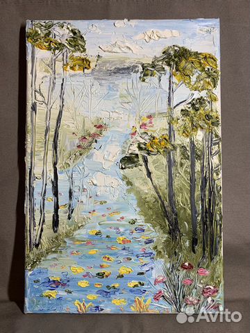 Картина маслом на холсте пейзаж