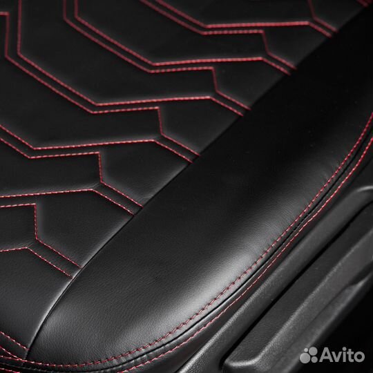 Чехлы LADA Granta 2011 - 2018 Трансформер красный