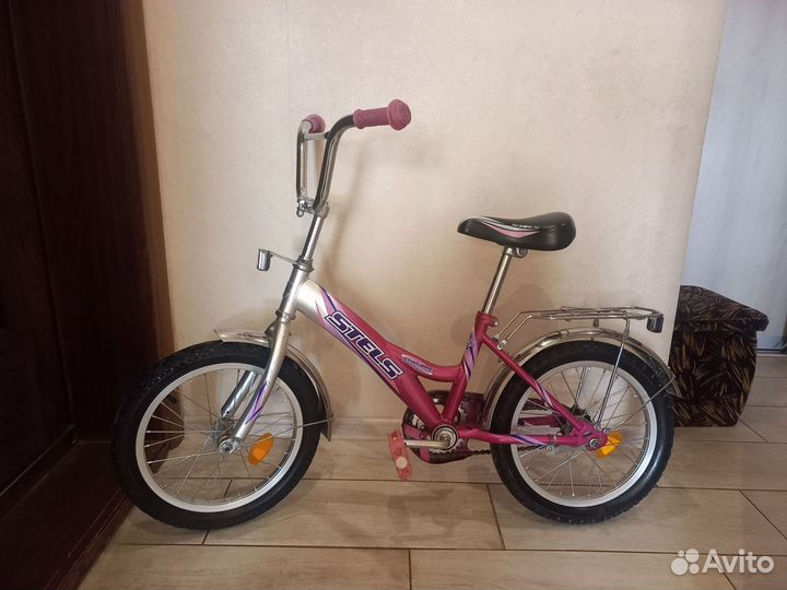 Велосипед для девочки 4-7 лет колёса 16