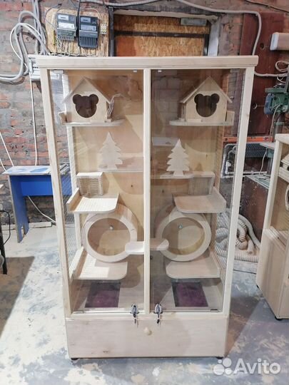 Витрина для шиншилл, аксессуары