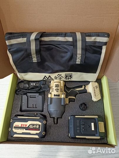 Гайковерт Feng Bao 1200Нм.GT.6 А/ч.2 АКБ,Оригинал