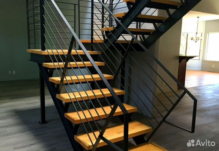 Лестница прямая под ключ