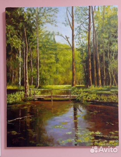 Картина маслом на холсте пейзаж