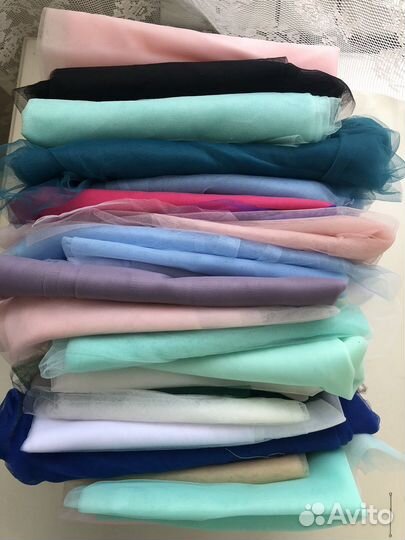 Ткань Фатин ткани для рукоделия отрезы