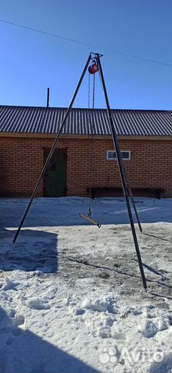 Тренога для забоя крс лошадей овец