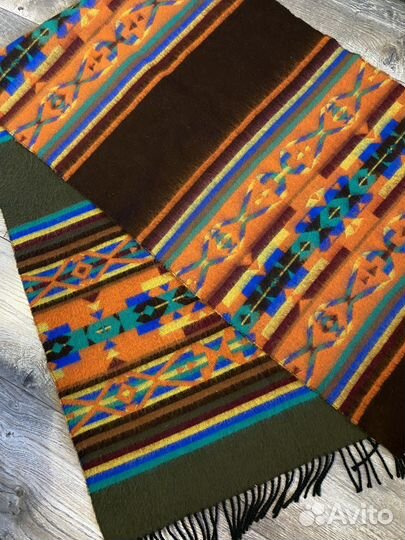 Акриловый итальянский шарф с геометрическим узором