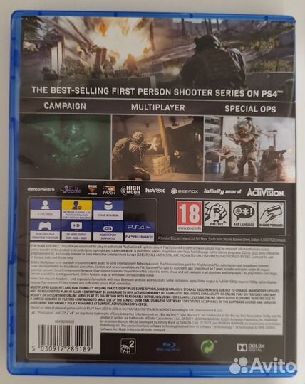 Call of duty modern warfare 2019 ps4 диск