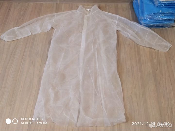 Халат, шапочка, фартук одноразовые