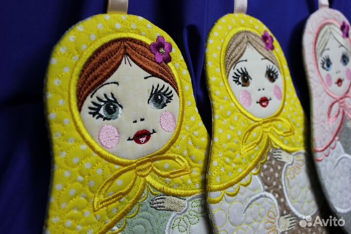 Прихватка матрёшка