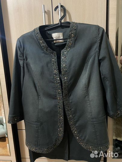 Джинсовый костюм женский турецкий