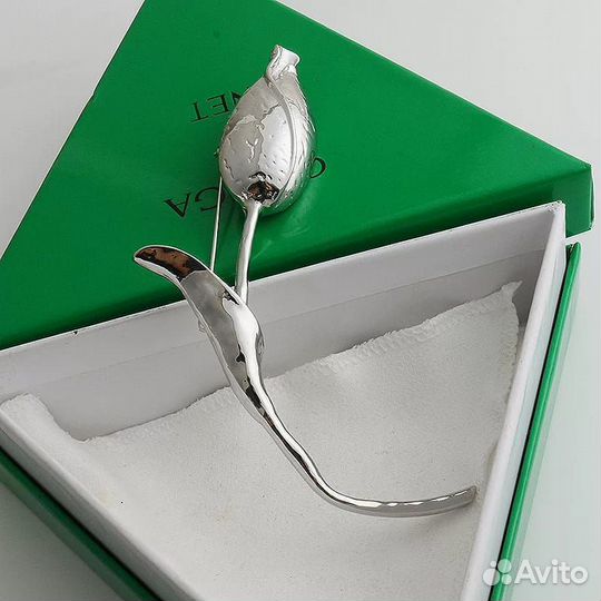 Брошь Тюльпан, Bottega Veneta Style