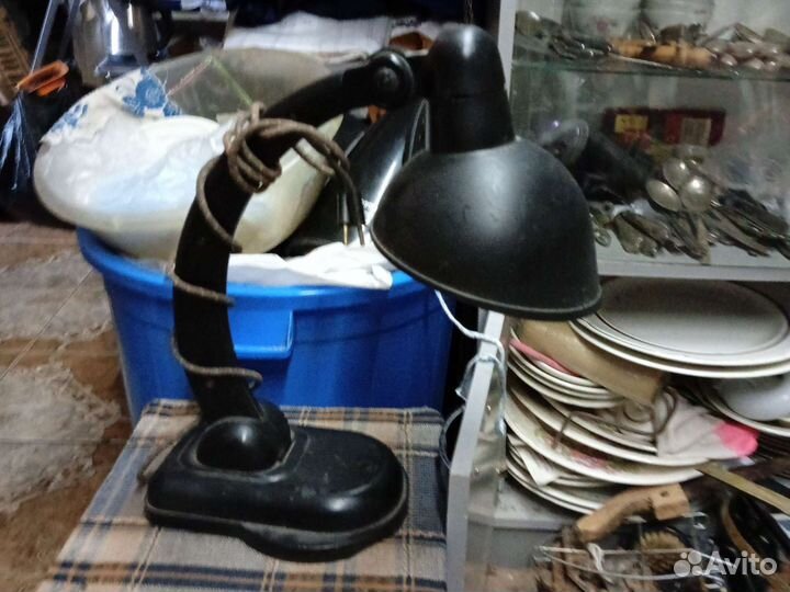 Советская бериевская лампа эбенитовая