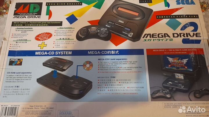 Sega mega drive 2 japan, 1994г. Оригинал