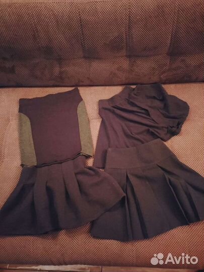 Вещи на девочку пакетом р-р 122-140 34 единицы