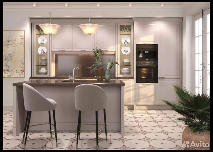 Кухня под потолок на дачу