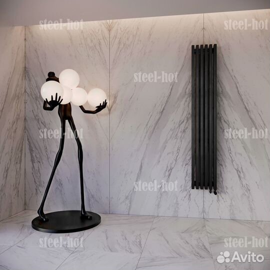 Вертикальный дизайнерский радиатор отопления завод