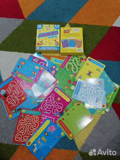 Лабиринты в картинках. Игра в дорогу