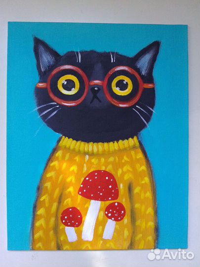 Картина на холсте Кот