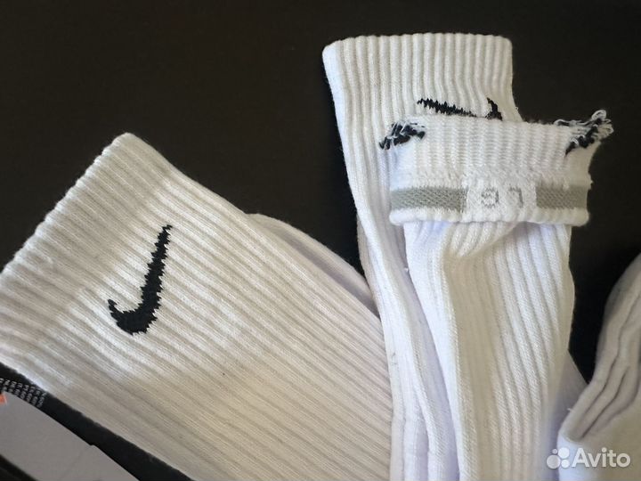 Носки nike белые высокие 9 пар