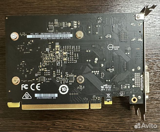 Видеокарта gtx 1030 на 2 гб