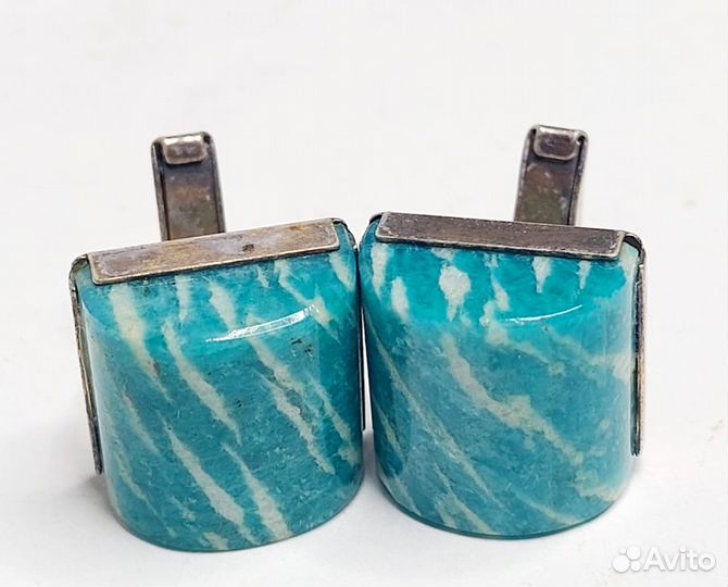 Запонки крупные. Серебро 875пр. СССР