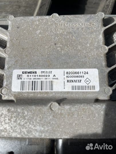 Блок управления двигателемэбу Renault logan 1.6