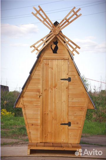 Дачный туалет деревянный WAT889