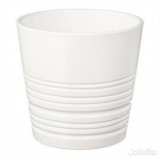 Икеа Кашпо Горшок цветочный (белый) muskot