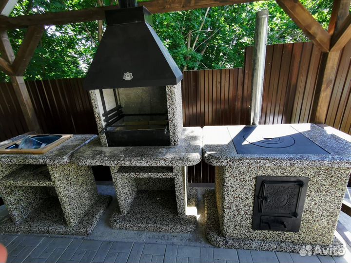 Модульная печь барбекю