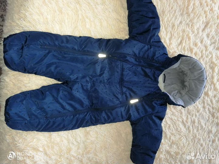 Зимний комбинезон для мальчика 80см