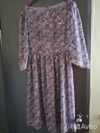 Шифоновое платье 42