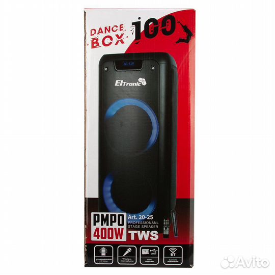 Колонка eltronic 20-25 dance BOX 100 с TWS