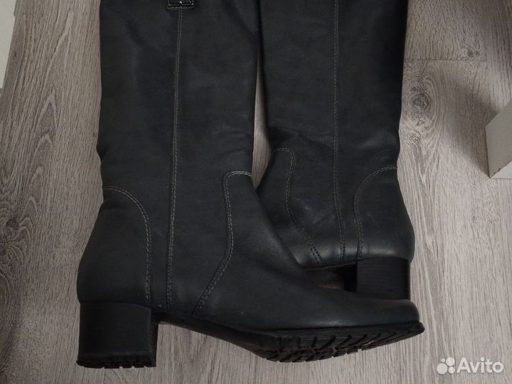 Сапоги женские натуральная кожа, осень, весна