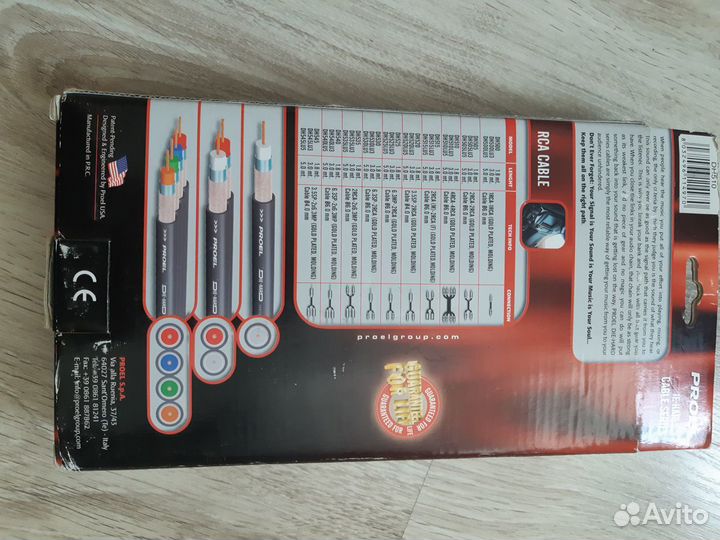 4 RCA кабель proel Die-Hard