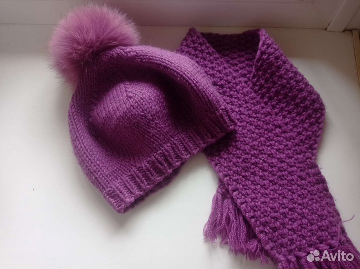 Комплект берет, шарф