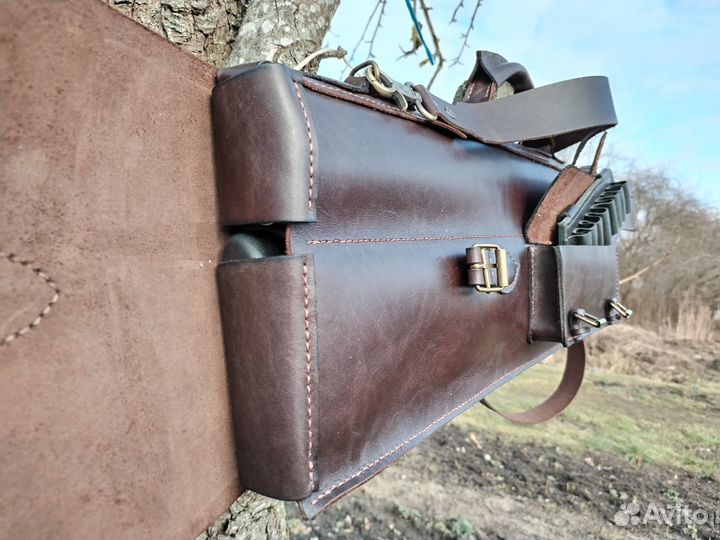 Кожаный чехол для ружья