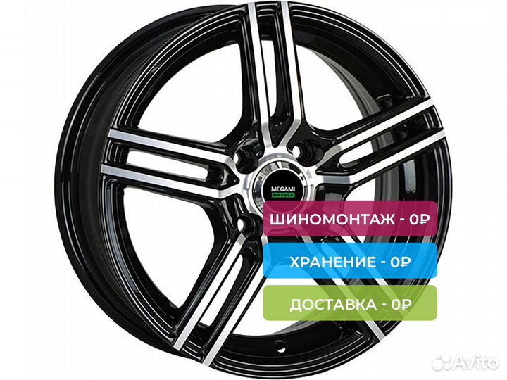 R15 4x100 6J ET48 D54,1 Megami MGM-1 BKF