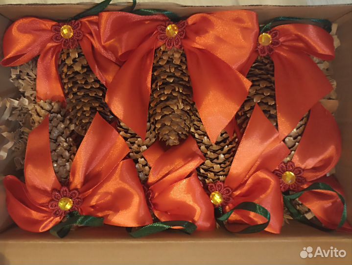 Елочные игрушки ручной работы(набор)