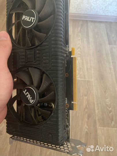 Видеокарта Palit RTX 3060 ti dual 8GB на гарантии