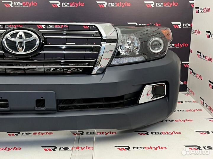 Бампер + Фары Toyota Land Cruiser 200 L1954