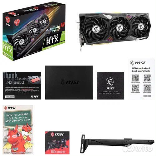 Видеокарта MSI GeForce RTX 3080 Ti gaming X trio