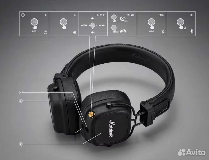 Наушники маршал мажор 4 / Marshall Major