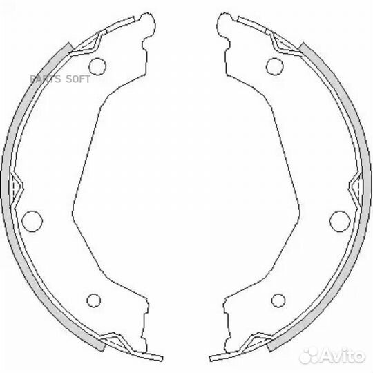 Remsa 473200 4732.00 колодки барабанные ручника\ K