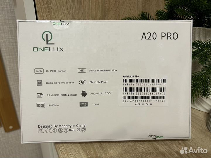 Плaншeт Оne Lux A20 Рrо 8/256gb
