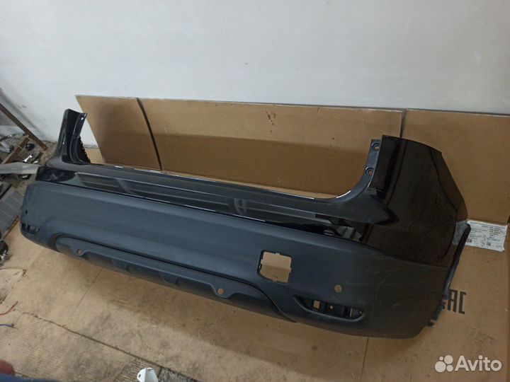 Бампер задний Кашкай 2 РФ черный
