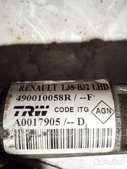 Рулевая рейка renault fluence, Megan 3